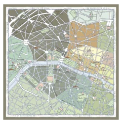 Carré de soie 90 A la Découverte de Paris