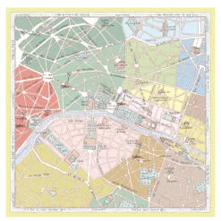 Carré de soie 90 A la Découverte de Paris