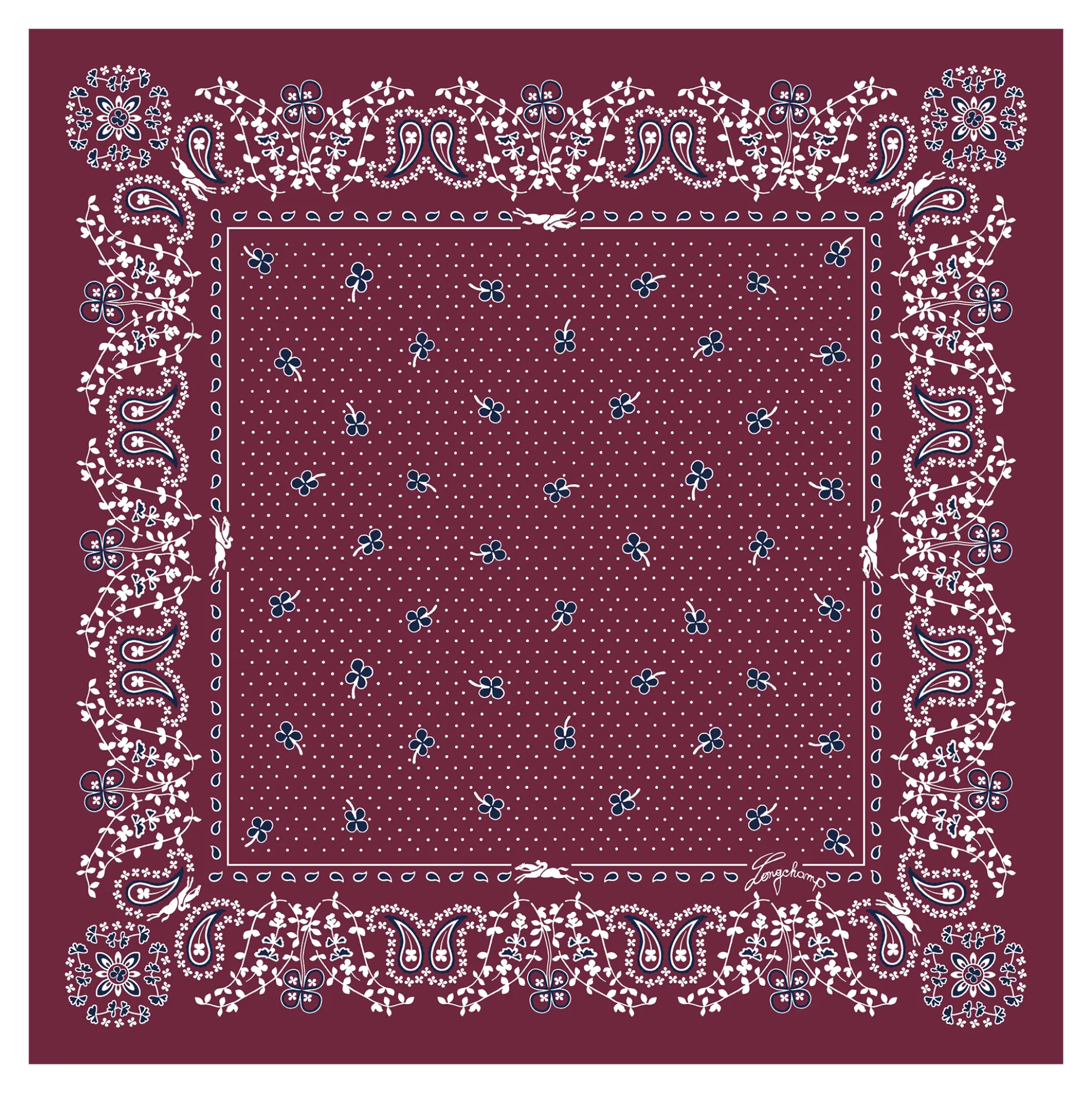 Carré de soie 50 French Bandana