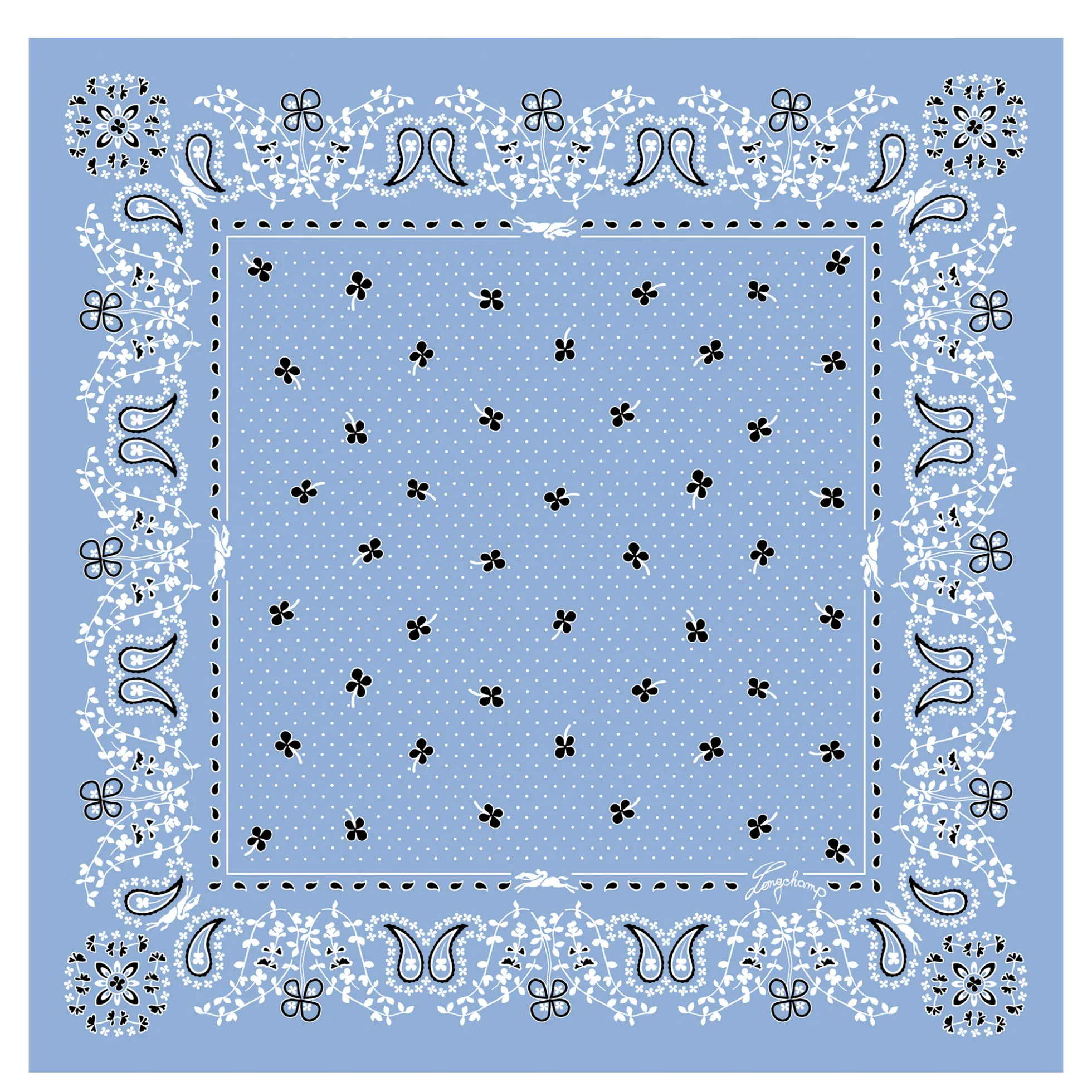 Carré de soie 50 French Bandana